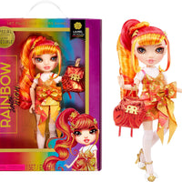 RAINBOW HIGH -  JUNIOR HIGH - Special Edition - Laurel De’Vious - 9" Red and Orange Posable Fashion Doll with Accessories