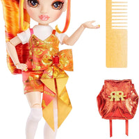 RAINBOW HIGH -  JUNIOR HIGH - Special Edition - Laurel De’Vious - 9" Red and Orange Posable Fashion Doll with Accessories