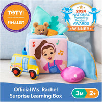MS RACHEL Soft Toy Learning Box, Interactive Educational Toy, Ages 3+ Months, Animal Recognition, Fine Motor Skills Development - on clearance