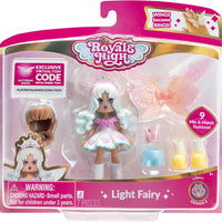 Royale High Core Deluxe Figure - 3” LIGHT FAIRY Fashion Doll - 1 Figure with 9 Fashion Accessories - Virtual Item Code Included - Series 2 - on clearance