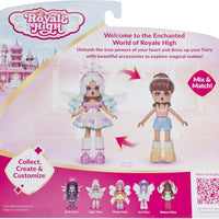 Royale High Core Deluxe Figure - 3” LIGHT FAIRY Fashion Doll - 1 Figure with 9 Fashion Accessories - Virtual Item Code Included - Series 2 - on clearance