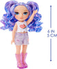 RAINBOW HIGH Littles - Amethyst Willow Purple 5.5" Posable Small Doll with Purse, Magical Pet Dog