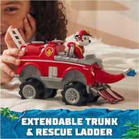 Paw Patrol  - JUNGLE PUPS - Marshall Elephant Vehicle, Toy Truck with Collectible Action Figure