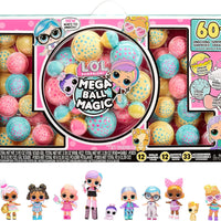 L.O.L LOL Surprise  - Mega Ball Magic - 12 Collectible Dolls, 60+ Surprises, 4 Unboxing Experiences - Squish Sand, Bubbles, Gel Crush, Shell Smash - Mix and Match Fashions - on clearance