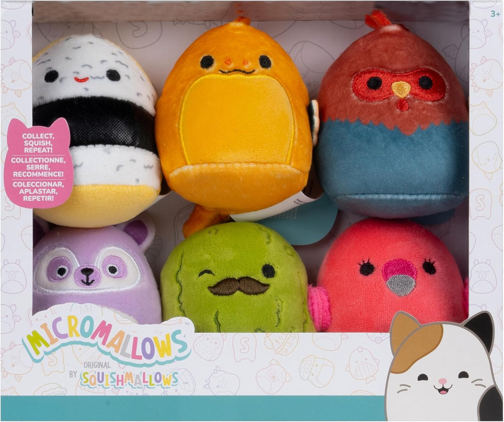 Squishmallow Original Micromallows Plush 6 - Plush (Charles, Onel, Cookie, Reed, Mo, Layla) - on clearance