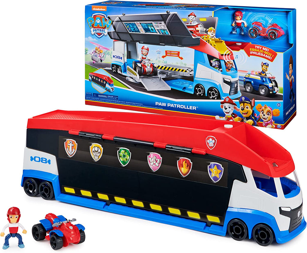 Paw Patrol - Transforming Paw Patroller with Dual Vehicle Launches, Ry ...