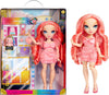 RAINBOW HIGH - Pinkly - Pink Fashion Doll in Fashionable Outfit,With Glasses & 10 + colorful play accessories