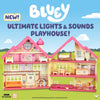 BLUEY - Ultimate Lights and Sounds Playhouse House with two posable figures and accessories