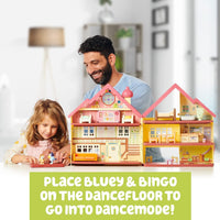 BLUEY - Ultimate Lights and Sounds Playhouse House with two posable figures and accessories