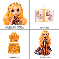 RAINBOW HIGH -  Fantastic Fashion - Poppy Rowan Fashion Doll with 2 complete doll outfits