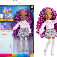 RAINBOW HIGH -  Lilac - Purple Fashion Doll in Fashionable Outfit, Glasses & 10 + colorful play accessories