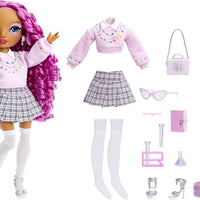 RAINBOW HIGH -  Lilac - Purple Fashion Doll in Fashionable Outfit, Glasses & 10 + colorful play accessories