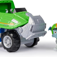 Paw Patrol  - JUNGLE PUPS - Rocky Snapping Turtle Vehicle, Toy Truck with collectable Action figure