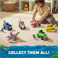 Paw Patrol  - JUNGLE PUPS - Rocky Snapping Turtle Vehicle, Toy Truck with collectable Action figure