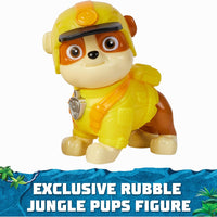 Paw Patrol  - JUNGLE PUPS - Rubble Rhino Vehicle, Toy Truck with Collectible Action Figure