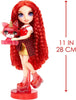 RAINBOW HIGH - Slime Kit & Pet - Ruby (Red) 28cm Shimmer Doll with DIY Sparkle slime, magical pet and accessories