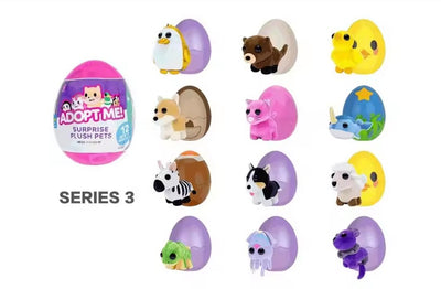 Adopt Me! 12cm Surprise Plush SERIES 3 - Random assorted - 12 Styles to collect Exclusive Virtual Item Code Included - on clearance
