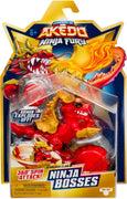 Akedo -Ninja Bosses - SCORCHED CLAW - 3" Tall Battling Action Figure with 360˚ Tail Whip and Claw Attack Spin Action  - on clearance