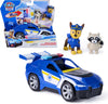 Paw Patrol  Search & Rescue: Chase' Rescue Cruiser, Police Vehicle with PULL BACK MOTOR, Approx. 15 cm, Includes Dog Figure & Raccoon - on clearance