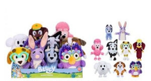 BLUEY -  SERIES 11 Friends - Carton of 10 plush - 9  different varieties including  (2 Chattermax, Bilby puppet, Winton, Mackenzie, Socks, Honey, Lila, Snickers, Coco)