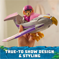Paw Patrol  - JUNGLE PUPS - Skye Falcon Vehicle, Toy Jet with Collectible Action Figure