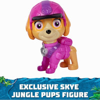Paw Patrol  - JUNGLE PUPS - Skye Falcon Vehicle, Toy Jet with Collectible Action Figure