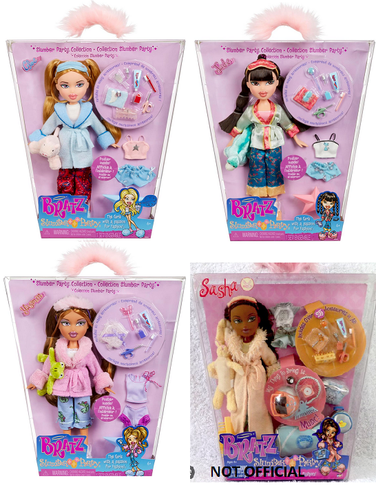 Bratz SLUMBER PARTY YASMIN CLOE JADE AUSTRALIA
