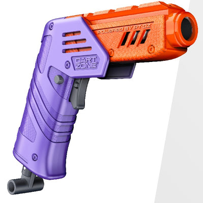 DART ZONE - MAx Solo PURPLE Pro Manual Half-Length Foam Dart Blaster