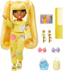 RAINBOW HIGH - Jr High PJ PARTY - SUNNY (Yellow) 9" posable doll with soft onesie, slippers, play accessories