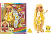 RAINBOW HIGH - Slime Kit & Pet - Sunny (Yellow) 28cm Shimmer Doll with DIY Sparkle slime, magical pet and accessories