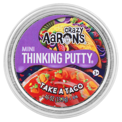 Crazy Aaron's Thinking Putty - MINI tin TAKE A TACO - on Clearance