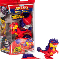 Akedo -battlerex TAILWHIP - Beast Strike Ultra Creatures Attack, New 360 Controller, Miniature Battle figure