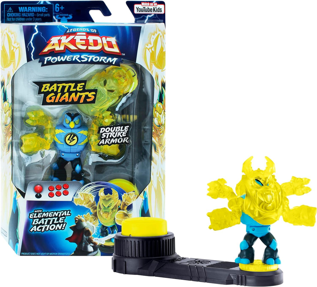 Akedo - Legends of Akedo Power Storm - Giants - Thoraxis - Mini Battling Warrior with Double Strike Armor