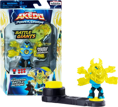 Akedo - Legends of Akedo Power Storm - Giants - Thoraxis - Mini Battling Warrior with Double Strike Armor