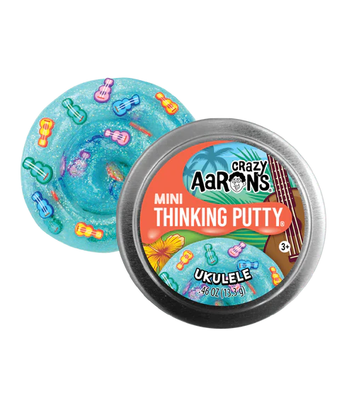 Crazy Aaron's Thinking Putty - UKELELE mini tin - on Clearance