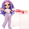 RAINBOW HIGH - Jr High PJ PARTY - VIOLET (Purple) 9" posable doll with soft onesie, slippers, play accessories