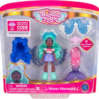 Royale High 3” Water Mermaid Fashion Doll - 1 Figure with 9 Fashion Accessories - Virtual Item Code Included - on clearance