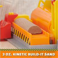 Rubble & Crew - Rubble’s Workshop Playset, Construction Toys with Kinetic Build-It Sand & Rubble Action Figure