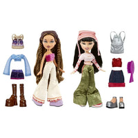 Bratz Dolls - Original 2 - Pack - YASMIN and JADE including 4 full outfits and accessories