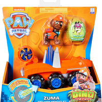 Paw Patrol - Dino Rescue - Zuma's Deluxe Rev Up Vehicle with Mystery Dinosar Figure