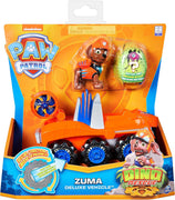 Paw Patrol - Dino Rescue - Zuma's Deluxe Rev Up Vehicle with Mystery Dinosar Figure