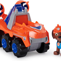 Paw Patrol - Dino Rescue - Zuma's Deluxe Rev Up Vehicle with Mystery Dinosar Figure