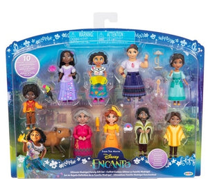 Disney - ENCANTO - Ultimate Madrigal Family Set - Includes 10 articulated small dolls with acessories.