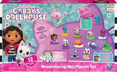 Gabby's Dollhouse - Meow-Mazing Mini Figures 12 - Pack , Kids toys for ages 3 and up