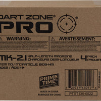 DART ZONE PRO -Series MK-2.1 Half-Length Dart Cartridge 4-Pack - MAGAZINE ONLY