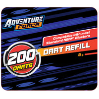 DART ZONE - ADVENTURE FORCE - 200 standard size dart refill pack - ( nerf rival )