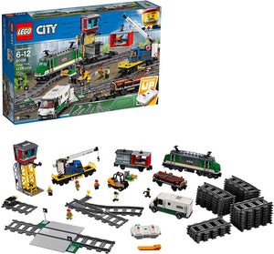 LEGO - LEGO City Cargo Train Exclusive 60198 Remote Control Train Building Set with Tracks for Kids(1226 Pieces)