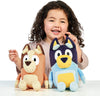 BLUEY - FAMILY PLUSH - BANDIT 33cm AND Chilli 30cm take along plush toy