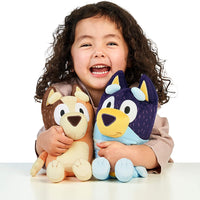 BLUEY - FAMILY PLUSH - BANDIT 33cm AND Chilli 30cm take along plush toy