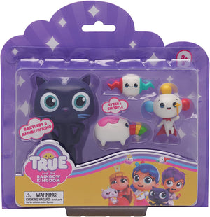 True and The Rainbow Kingdom - Bartleby, Rainbow King, Syzer & Snorfle - 2 Figures Plus 2 Wishes